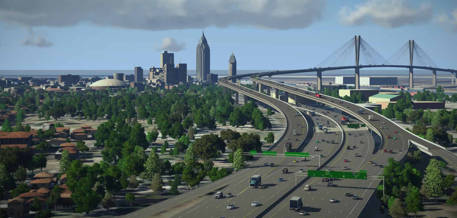 AI and reality modeling Alabama DOT Bridge project