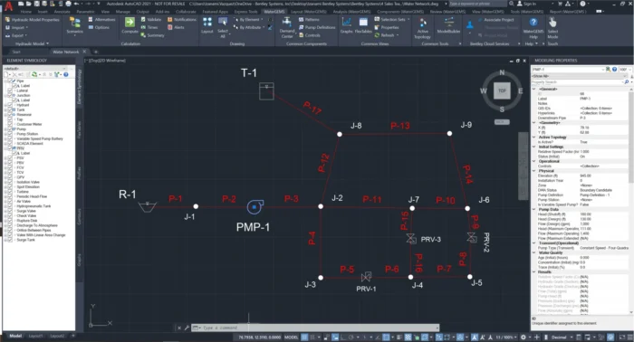 OpenFlows WaterGEMS Integration with AutoCAD