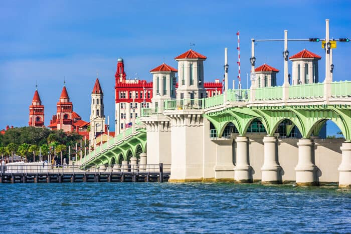 Bridge of Lions in St. Augustine, Florida.