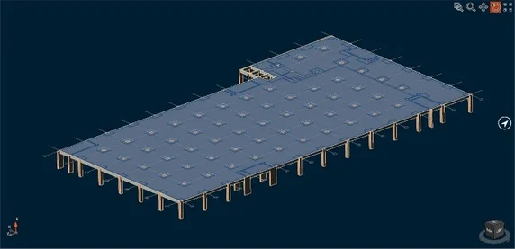 Flat-slab-model-after-importing-from-STAAD