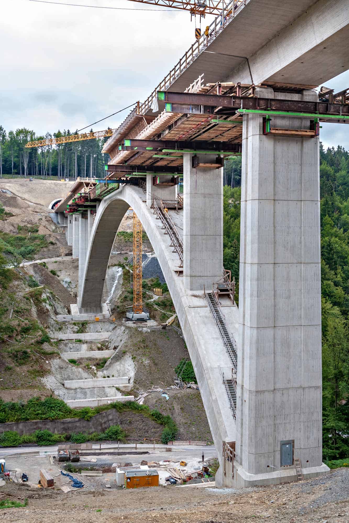 bridge and highway project under construction