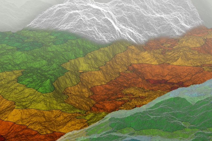 digital analysis of mountain terrain