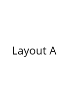 Text on a white background reads, "Layout A," with a Magic Button feature for easy customization.