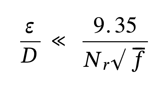 Colebrook-White equation excerpt