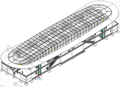 3D CAD models of a station in MicroStation
