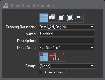 Named Boundary in CAD Drawing Software