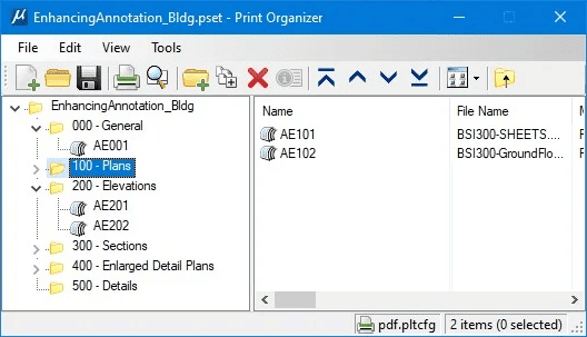 Print Organizer of Project Deliverables