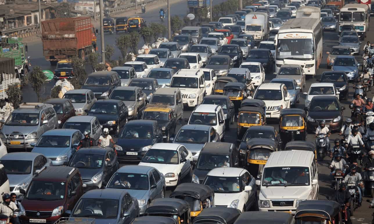 Traffic congestion in Mumbai