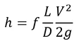 Darcy Weisbach Equation