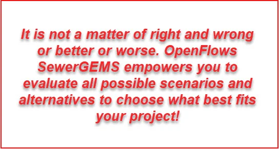 OpenFlows SewerGEMS Solvers Best Fit For Your Project