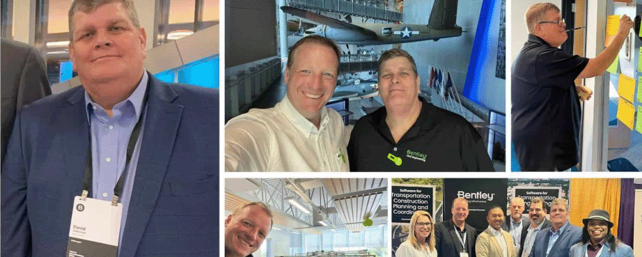 David Settlemyer, a groundbreaking engineer, appears in various professional settings