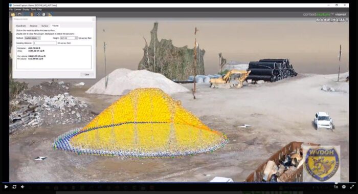 Screenshot of digital rendered construction site.